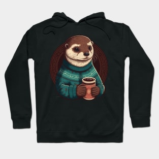 Otter Hot Coco Ugly Sweater Time Hoodie